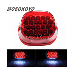 Tail Light LED Rear Lamp License Plate Taillights Brake Stop Turn Signals - 612 red