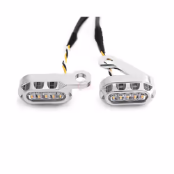 New Motorcycle LED Turn Signal Indicators Amber Running Lights Mini Lamp - H