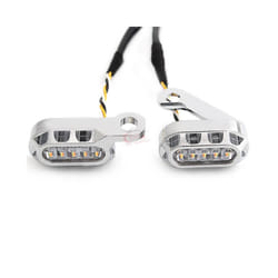 New Motorcycle LED Turn Signal Indicators Amber Running Lights Mini Lamp - H