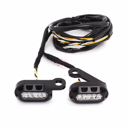 New Motorcycle LED Turn Signal Indicators Amber Running Lights Mini Lamp - A