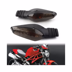 Motorcycle Turning Blinker Lamp Turn Signal Indicator Light For DUCATI - Smoken lens