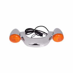 Motorcycle Rear Turn Signal Brake Light Bar Lamp For Harley Touring Road - Chrome Yellow