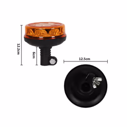 Emergency Strobe Light Set Vehicles Amber Warning Beacon Rotating Light - Yellow, DZ-W47P