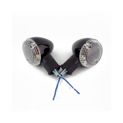 Turn Signals Motorcycles Indicators Black Chrome Blinker Lamp Cafe Racer - C