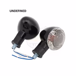 Motorcycle Turn Signal Lights Blinker Indicators Lamp Cafe Racer Light - Black Yellow
