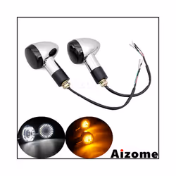 Motorcycle 3 in 1 Front Rear Turn Signals For Honda Suzuki Yamaha Kawasaki - 1 Pair Front