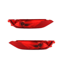 Rear Bumper Reflector Light Brake Stop Taillight Fog Warning Lamp Lens - 1 Left and 1 Right