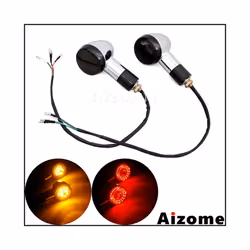 Motorcycle 3 in 1 Front Rear Turn Signals For Honda Suzuki Yamaha Kawasaki - 1 Pair Rear