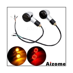 Motorcycle 3 in 1 Front Rear Turn Signals For Honda Suzuki Yamaha Kawasaki - 1 Pair Rear