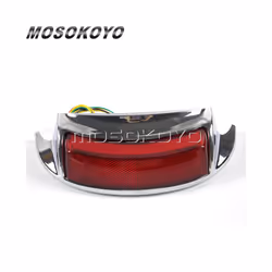 Fender Tip Rear LED Light Taillight Stop Lamp For Harley Touring Electra - smoke