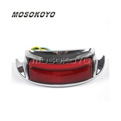 Fender Tip Rear LED Light Taillight Stop Lamp For Harley Touring Electra - red