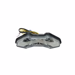 Motorcycle LED Turn Signals Integrated Tail Light Rear Brake Taillight - Clear