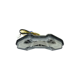 Motorcycle LED Turn Signals Integrated Tail Light Rear Brake Taillight - Clear