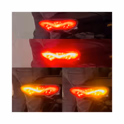 Motorcycle LED Turn Signals Integrated Tail Light Rear Brake Taillight - Smoke