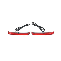 Motorcycle Red Tracer Rear Saddlebag LED Indicator Run Turn Brake Lights - Red