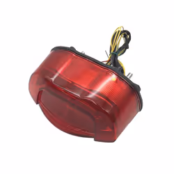 1 Set Rear Light Lamp Waterproof Rear Brake Light Motorcycle Accessories - Red