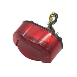 1 Set Rear Light Lamp Waterproof Rear Brake Light Motorcycle Accessories - Red