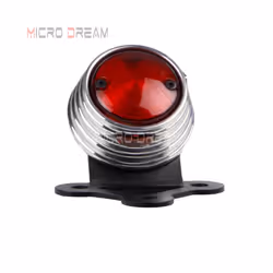 Motorcycle Brake Stop Tail Light Dual Element 12V LED Retro Taillight - Black