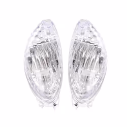 GSXR 1300 Motorcycle Front Turn Signal Indicator Light Cover Lens Housing - Clear