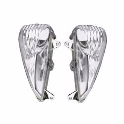 E-Mark Motorcycle Front Turn Signals Light Lens Cover for Honda CBF600S - Clear