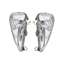 E-Mark Motorcycle Front Turn Signals Light Lens Cover for Honda CBF600S - Clear