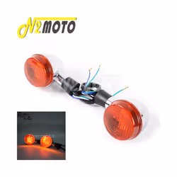 11V Motorcycle Retro Front Rear Lamp Turn Signals Indicator Blinker Light - 2pc Front Indicator