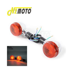 11V Motorcycle Retro Front Rear Lamp Turn Signals Indicator Blinker Light - 2pc Front Indicator
