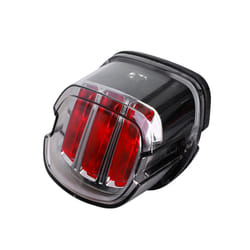 Smoked Lens,LED Brake Tail Light For Harley Sportster XL883 XL1200 Fatboy - Silver