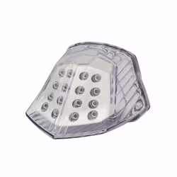 Motorcycle E-Mark LED Integrated Rear Taillight Tail Brake Turn Signals - Clear