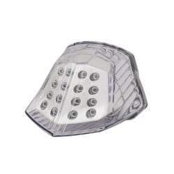 Motorcycle E-Mark LED Integrated Rear Taillight Tail Brake Turn Signals - Clear