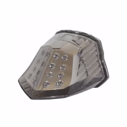 Motorcycle E-Mark LED Integrated Rear Taillight Tail Brake Turn Signals - Smoke