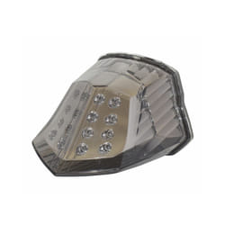 Motorcycle E-Mark LED Integrated Rear Taillight Tail Brake Turn Signals - Smoke
