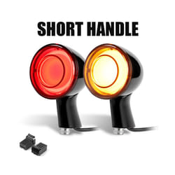 Motorcycle LED Rear Turn Signal Indicator Brake Light For Sportster XL883 - 2pcs Yellow Red