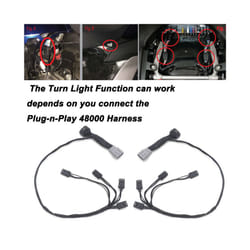 GoldWing GL 1800 Motorcycle Front Lighted Vent Trim LED Light Turn Signal - C