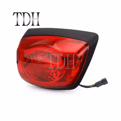 Scooter Complete Taillight Rear Lamp Rim Trim Tail Brake Light for LX - matte black light