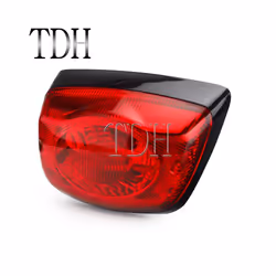Scooter Complete Taillight Rear Lamp Rim Trim Tail Brake Light for LX - black taillght