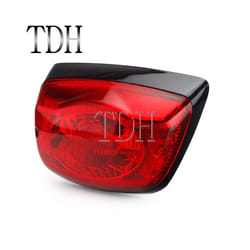 Scooter Complete Taillight Rear Lamp Rim Trim Tail Brake Light for LX - black taillght