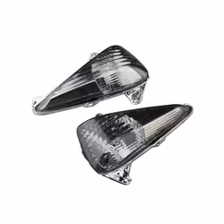 e MARK Motorbike Front Turn Signal Lights Indicator Lamp Blinker Clear - Clear