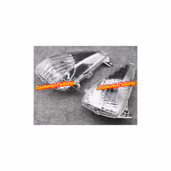 Motorcycle Front Turn Signals Indicator Lamp Blinker Lens Cover for Honda - Clear