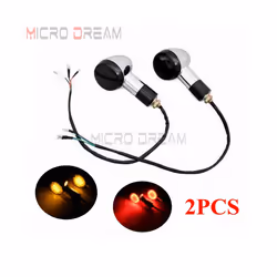 4pcs/2pcs Front Rear E4 Turn Signal Light LED 3 IN 1 Tail Brake Indicator - rear 3 in 1