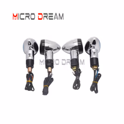 4pcs/2pcs Front Rear E4 Turn Signal Light LED 3 IN 1 Tail Brake Indicator - rear 3 in 1