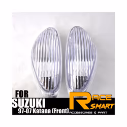Motorcycle Front Turn Signal Light Lens Cover Case For SUZUKI 1997 1998 - Clear