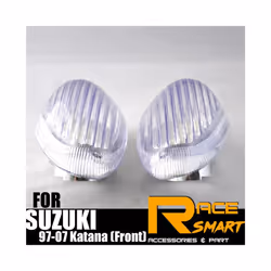 Motorcycle Front Turn Signal Light Lens Cover Case For SUZUKI 1997 1998 - Smoke