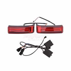 Motorcycle Saddle Bag Luggage Turn Signal Lights Lamp Rear LED Light For - Red