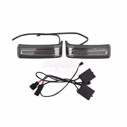 Motorcycle Saddle Bag Luggage Turn Signal Lights Lamp Rear LED Light For - Gray