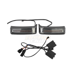 Motorcycle Saddle Bag Luggage Turn Signal Lights Lamp Rear LED Light For - Gray