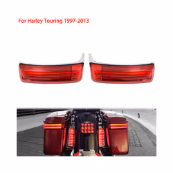2xMotorcycle LED Saddlebag Turn Lamp Light Brake Run Light For Harley - LED Light 1997-2013