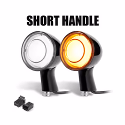 Motorcycle LED Rear Turn Signal Indicator Brake Light For Sportster XL883 - 2pcs Yellow White