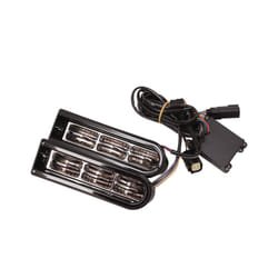 Motorcycle Accent Saddlebag Filler Inserts Support LED Lights For Harley - Black