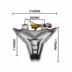 Motorcycle LED Tail Light For KAWASAKI Z1000 Z 1000 ZX-10R ZX 10R Ninja - Clear